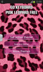 GO Keyboard Pink Leopard Free