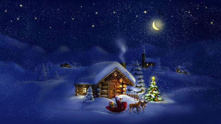 Santa Claus Log Cabin