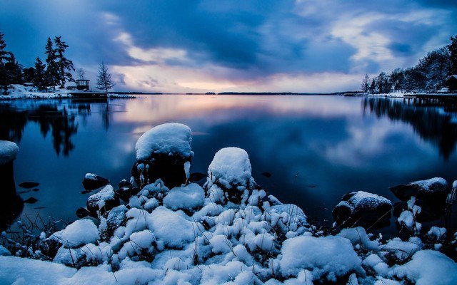 Calm Winter Lake