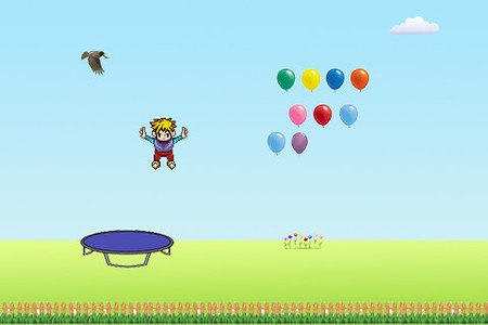 Trampoline Balloon Jump