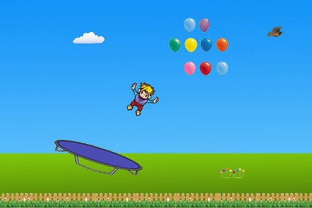 Trampoline Balloon Jump