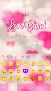 Love Cloud Kika Keyboard Theme