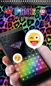 Pink GO Keyboard Theme & Emoji