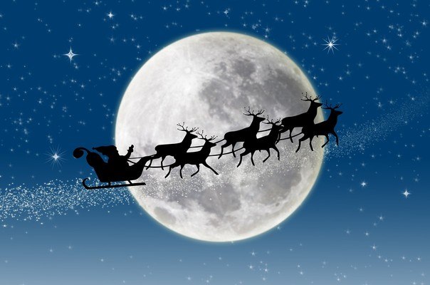 Reindeer Passing The Moon