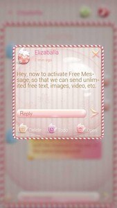 (FREE)GO SMS PINK EASTER THEME