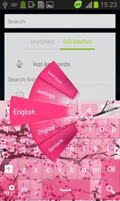Pink Cherry GO Keyboard