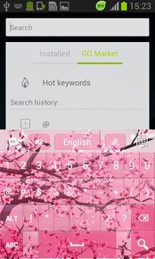 Pink Cherry GO Keyboard