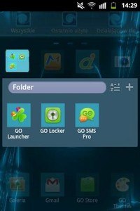 GO Launcher Themes Neon Blue