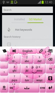 Keyboard Pink Flame