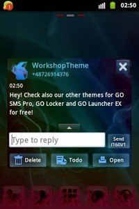 GO SMS Pro Theme Smoke Fire