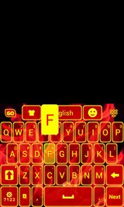 Red Flame Keyboard