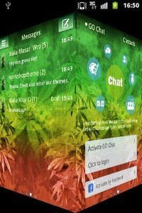 GO SMS Pro Theme Weed Ganja