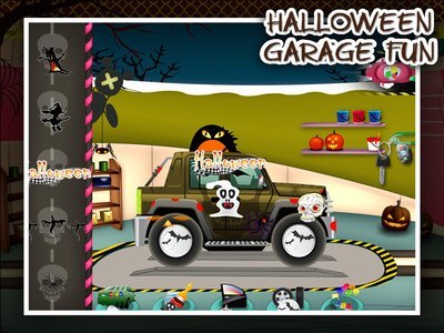 Halloween Car Garage Fun