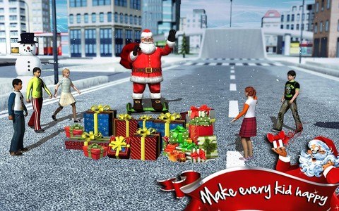 Hoverboard Rider 3D:Santa Xmas