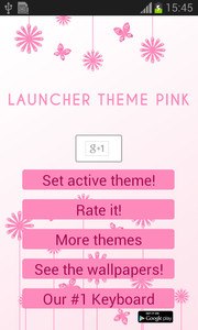 Launcher Theme Pink
