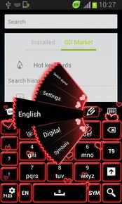 Neon Hearts Keyboard