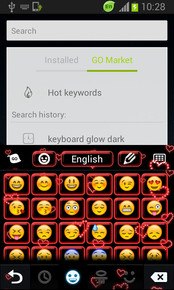 Neon Hearts Keyboard