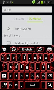 Neon Hearts Keyboard