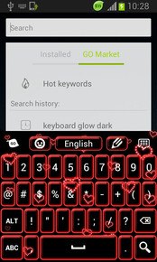 Neon Hearts Keyboard