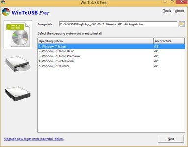 wintousb installation mode legacy or vhd