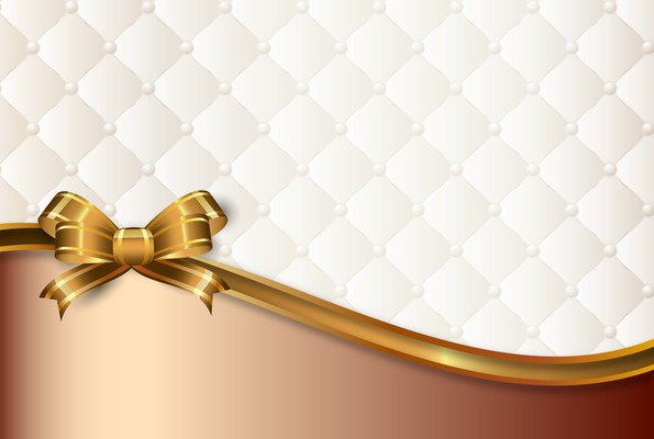 Luxury Quilted Background With Bow