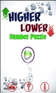 Higher Lower Number Puzzle