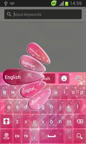 GO Keyboard Pink Sparkle