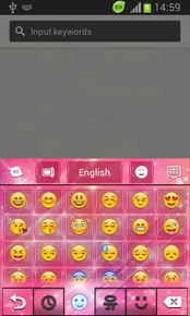 GO Keyboard Pink Sparkle