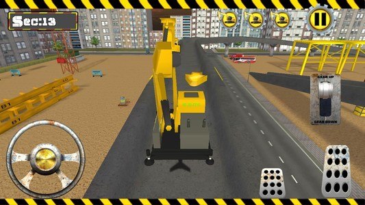 Excavator Construction Driving