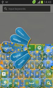 GO Keyboard Flower Theme