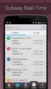 MyTransit NYC: Subway,Bus,Rail