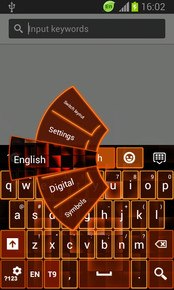 Keyboard Neon Orange