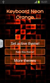 Keyboard Neon Orange