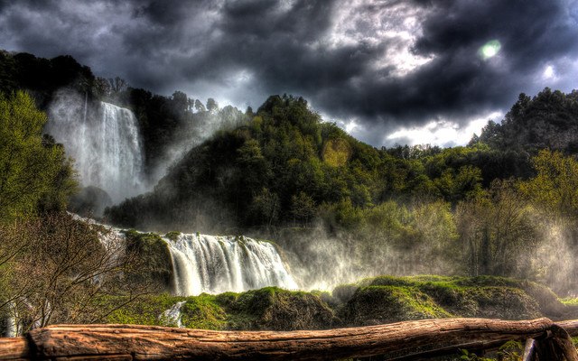 Stormy Waterfall