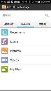 ASTRO File Manager with Cloud