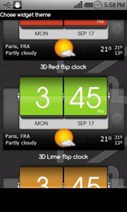 3D Flip Clock & World Weather