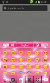 GO Keyboard Pink Flower