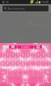 GO Keyboard Pink Flower