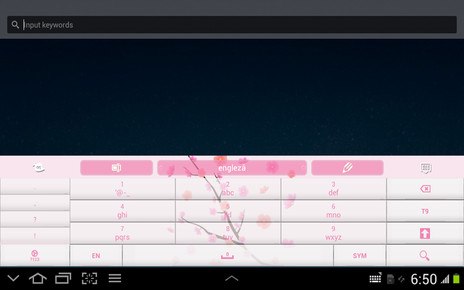 Pink Flowers GO Keyboard