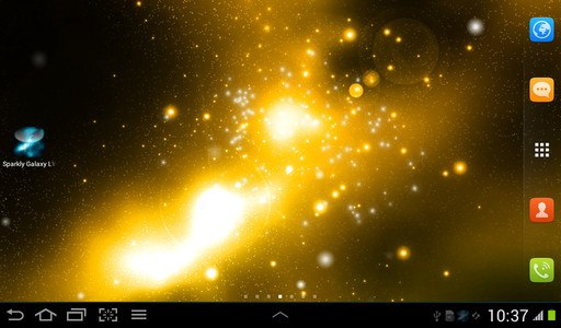 Sparkly Galaxy Live Wallpaper