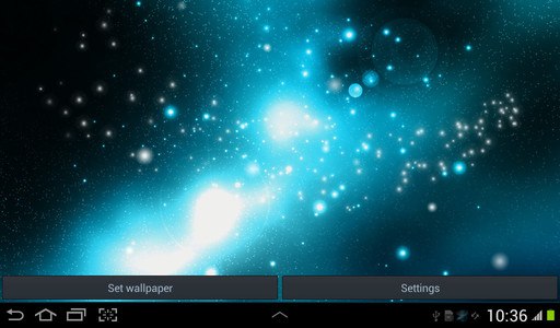 Sparkly Galaxy Live Wallpaper