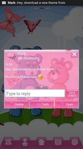 GO SMS Pro Theme teddy bears