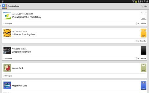 PassAndroid Passbook viewer