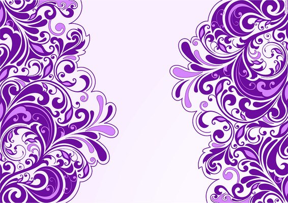 Floral Art Purple