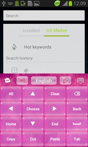 Pink Diamond GO Keyboard
