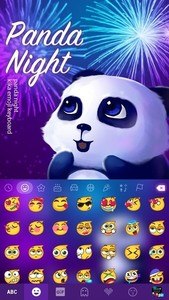 Panda Night Kika KeyboardTheme