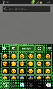 Green Neon Color Keyboard