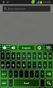 Green Neon Color Keyboard