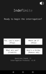 Indefinite: Interrogation Game