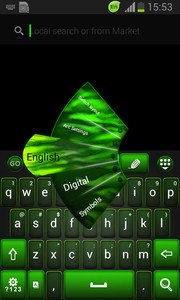 Green Flame Keyboard